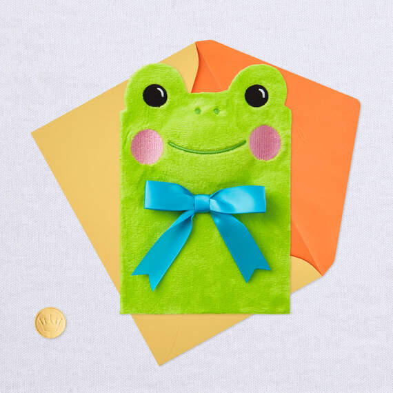 You're Amazing Plush Frog Easter Card, , large image number 5