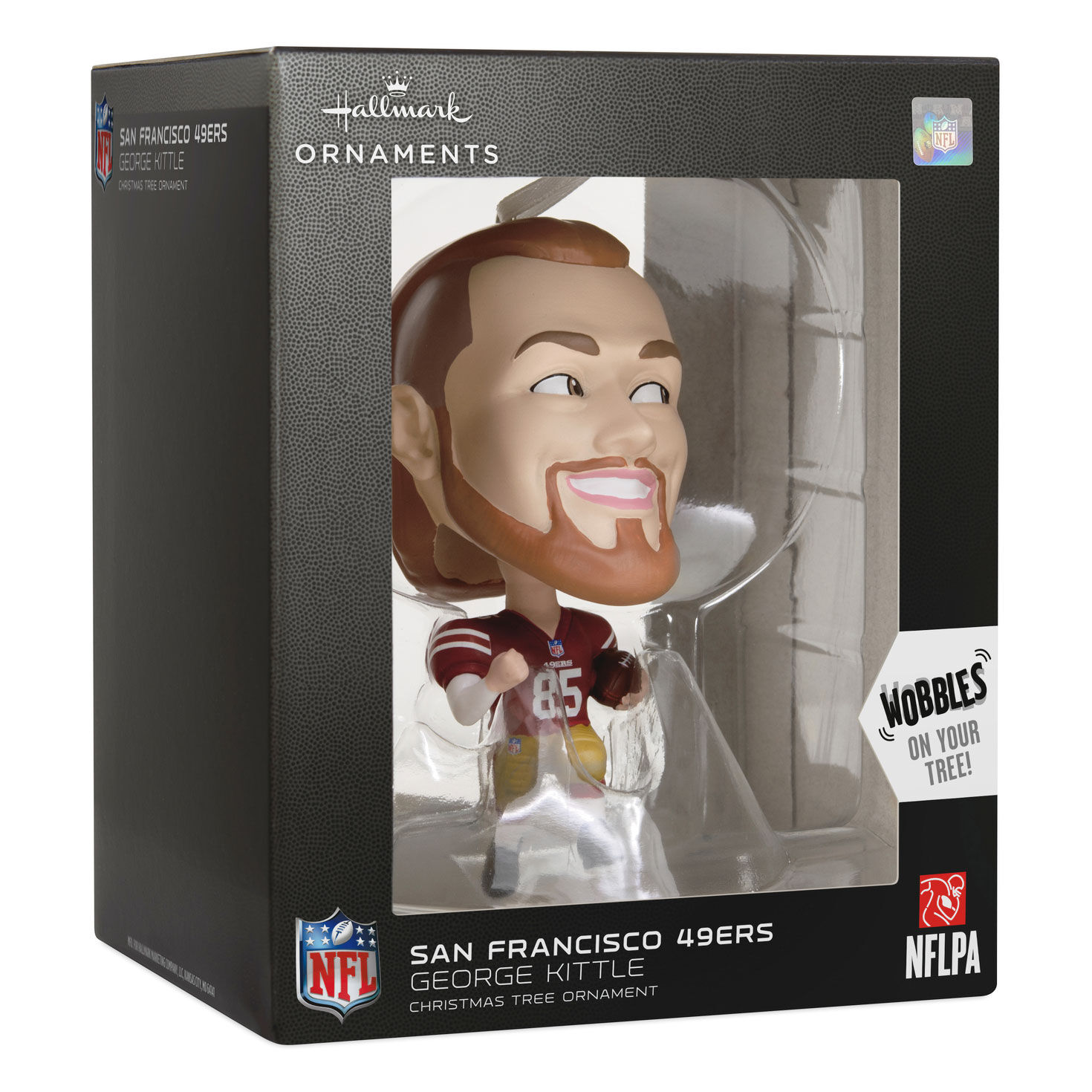 George Kittle Bobblehead Christmas Ornament  image number 5
