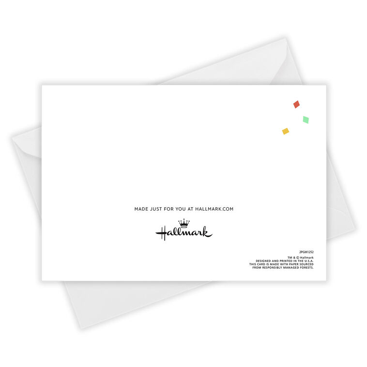 Personalized Confetti Celebration Photo Card  image number 5