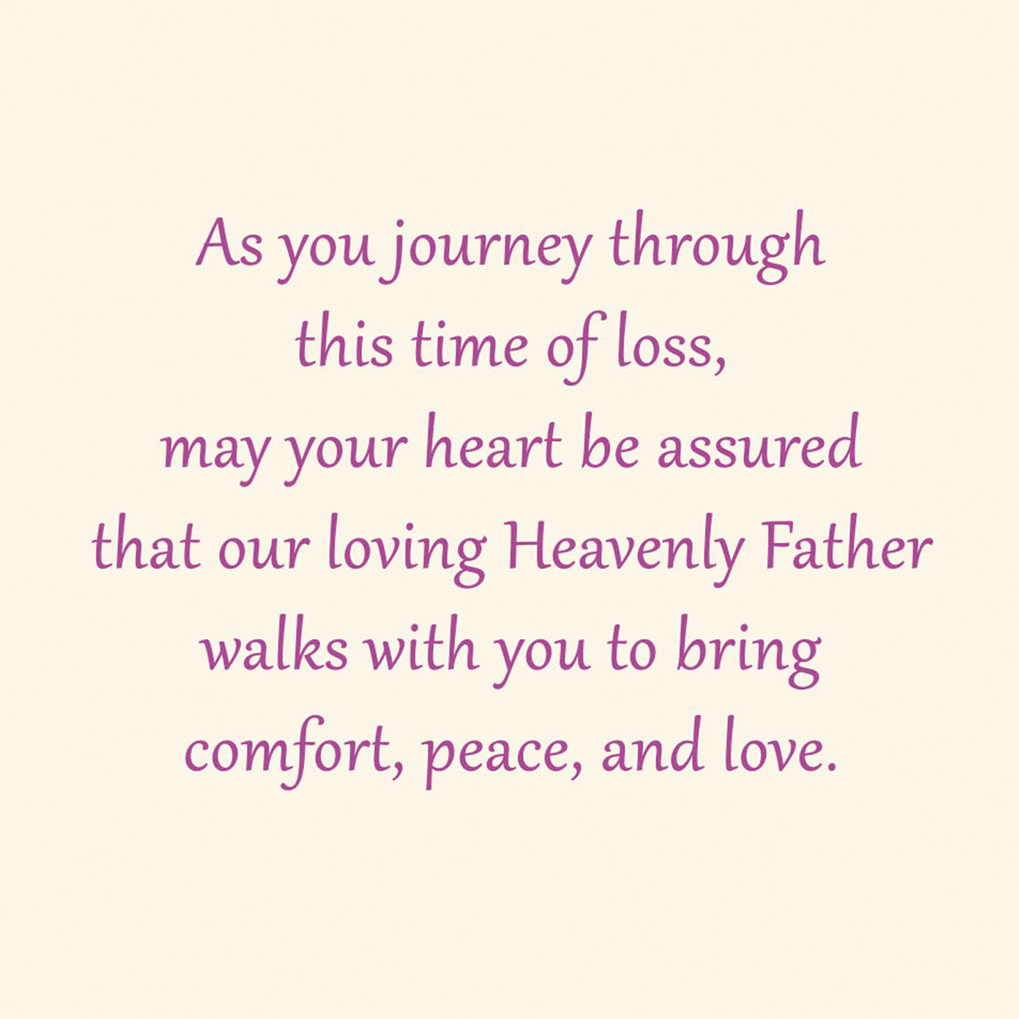 May Your Heart Be Assured Religious Sympathy Card Greeting Cards