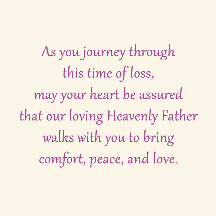 May Your Heart Be Assured Religious Sympathy Card, , large image number 2