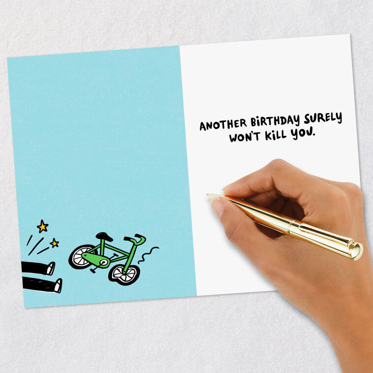 bike helmet puns When You Think You Have It All Quote Auto Car Racing Motorcycle Decal - 5" Bike Hair, Don't Care" -