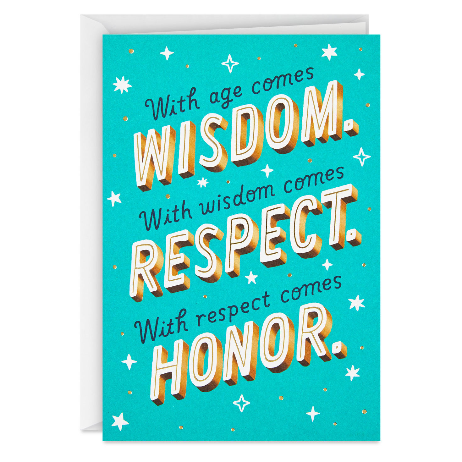 With Age Comes Wisdom Funny Birthday Card
