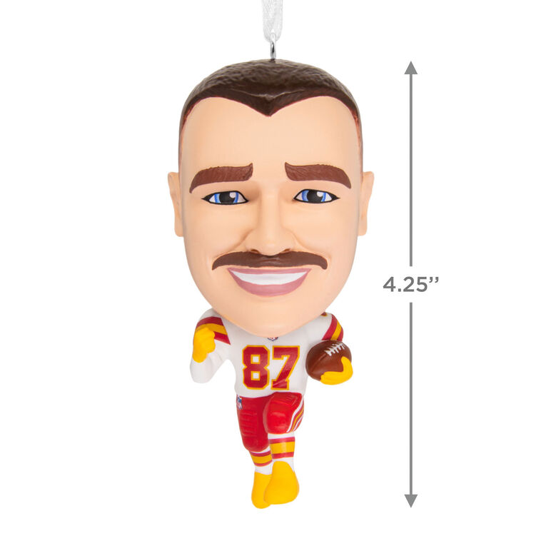 Travis Kelce Bobblehead Christmas Ornament measurement image number 3