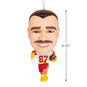 Travis Kelce Bobblehead Christmas Ornament measurement image number 3