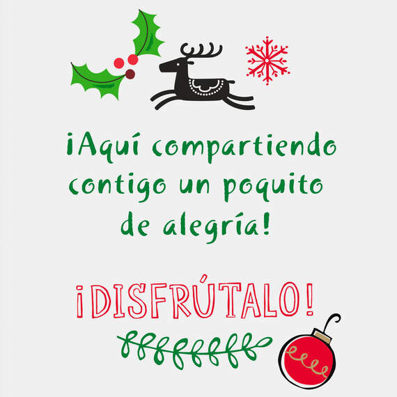 Disney Mickey Mouse Sharing Merry Spanish-Language Money Holder Christmas Card, , large image number 2