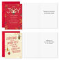 Black Angel and Ornaments Christmas Cards Pack Card Front with Sentiment image number 2