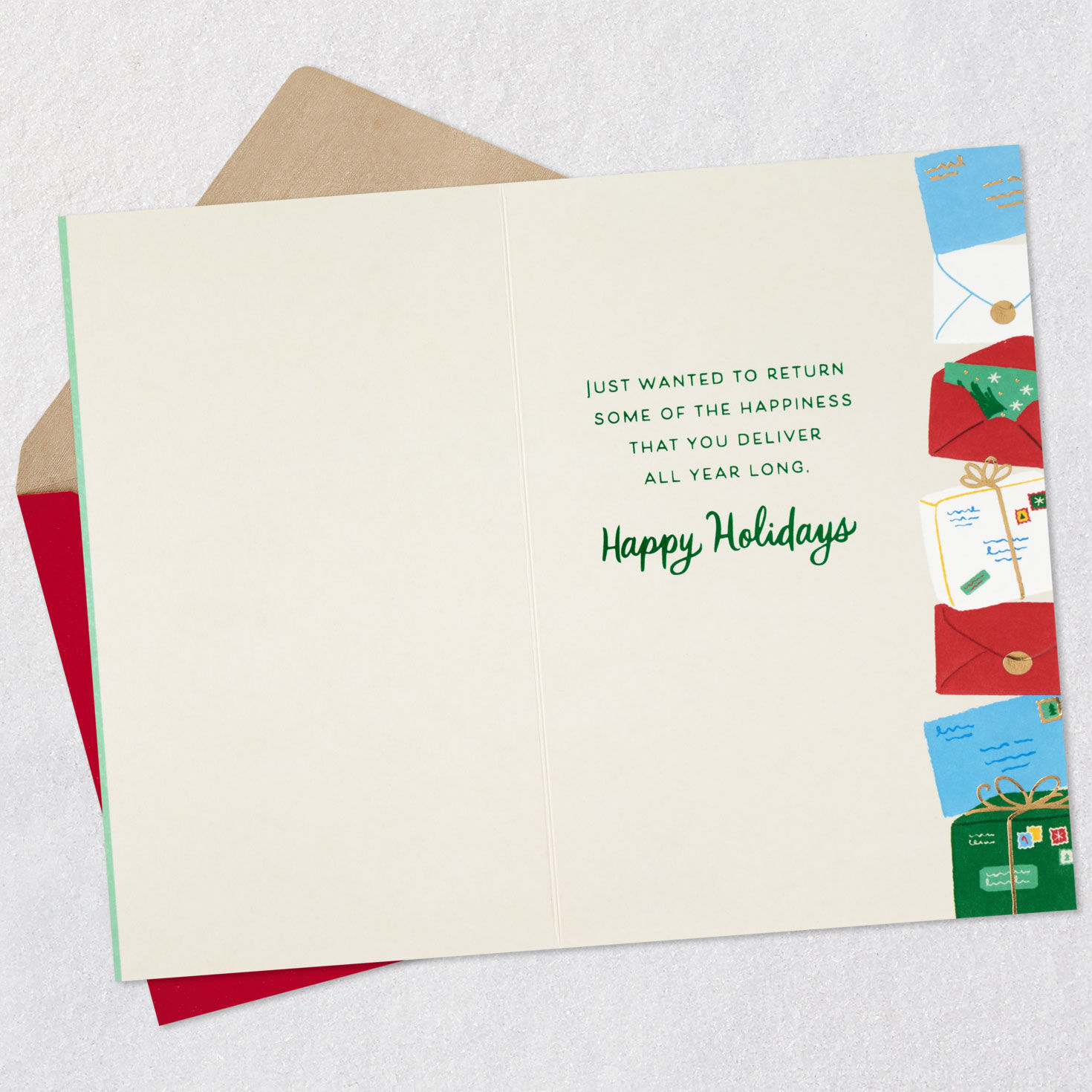 You Deliver Happiness All Year Long Holiday Card for Mail Carrier for only USD 4.99 | Hallmark