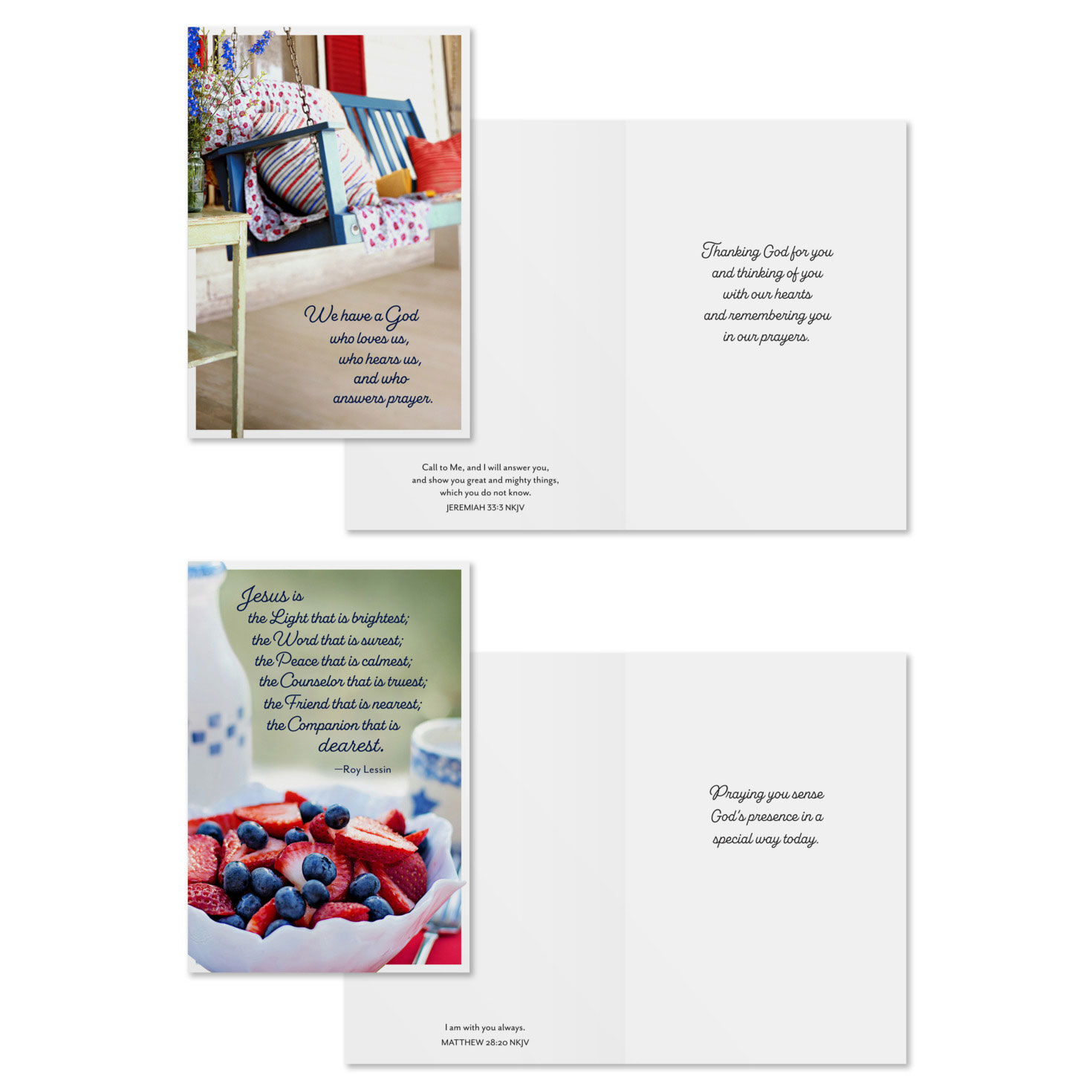 God and Country DaySpring Prayer Cards Assortment Card Front with Sentiment image number 4