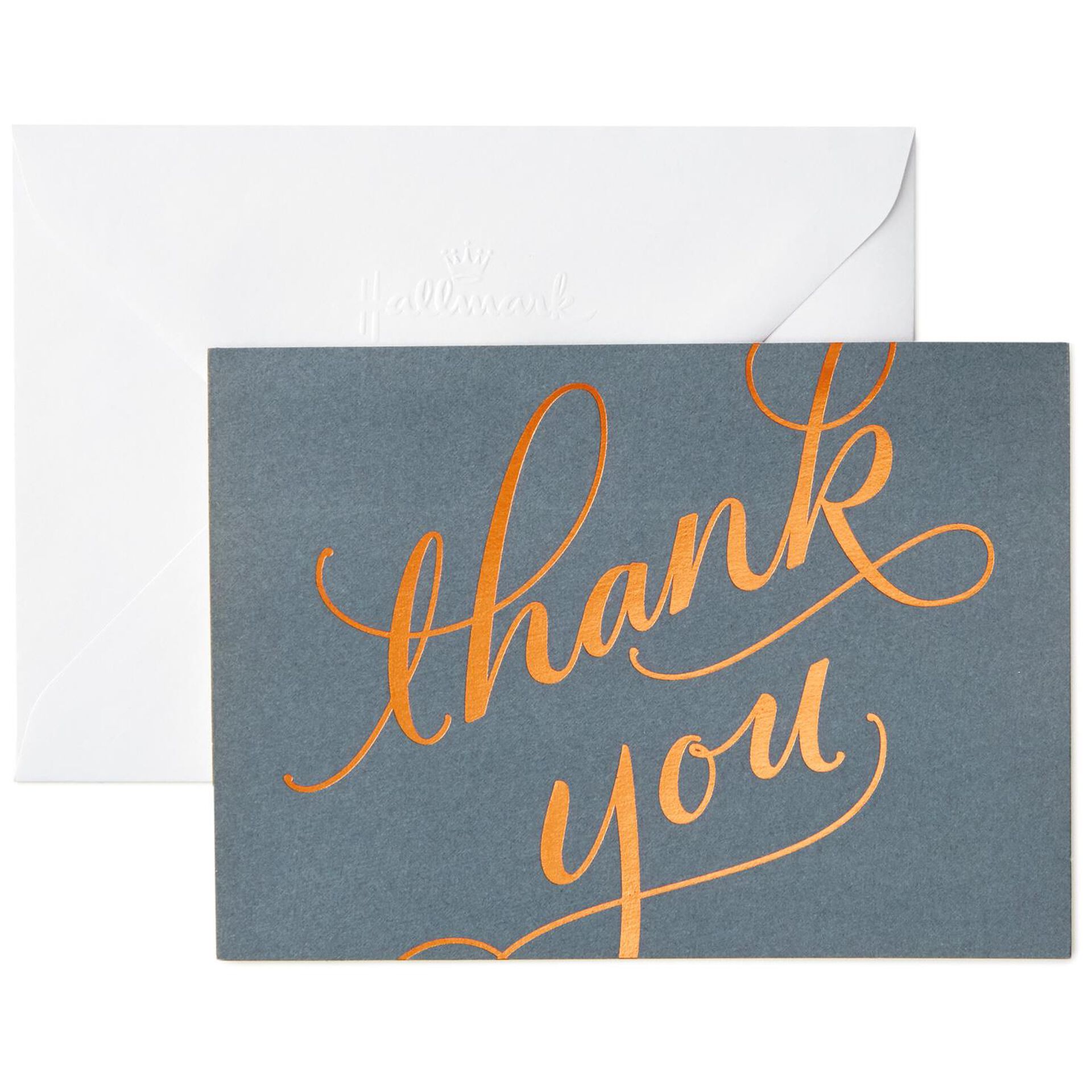 Copper Script Thank You Notes, Box of 40 - Note Cards ...