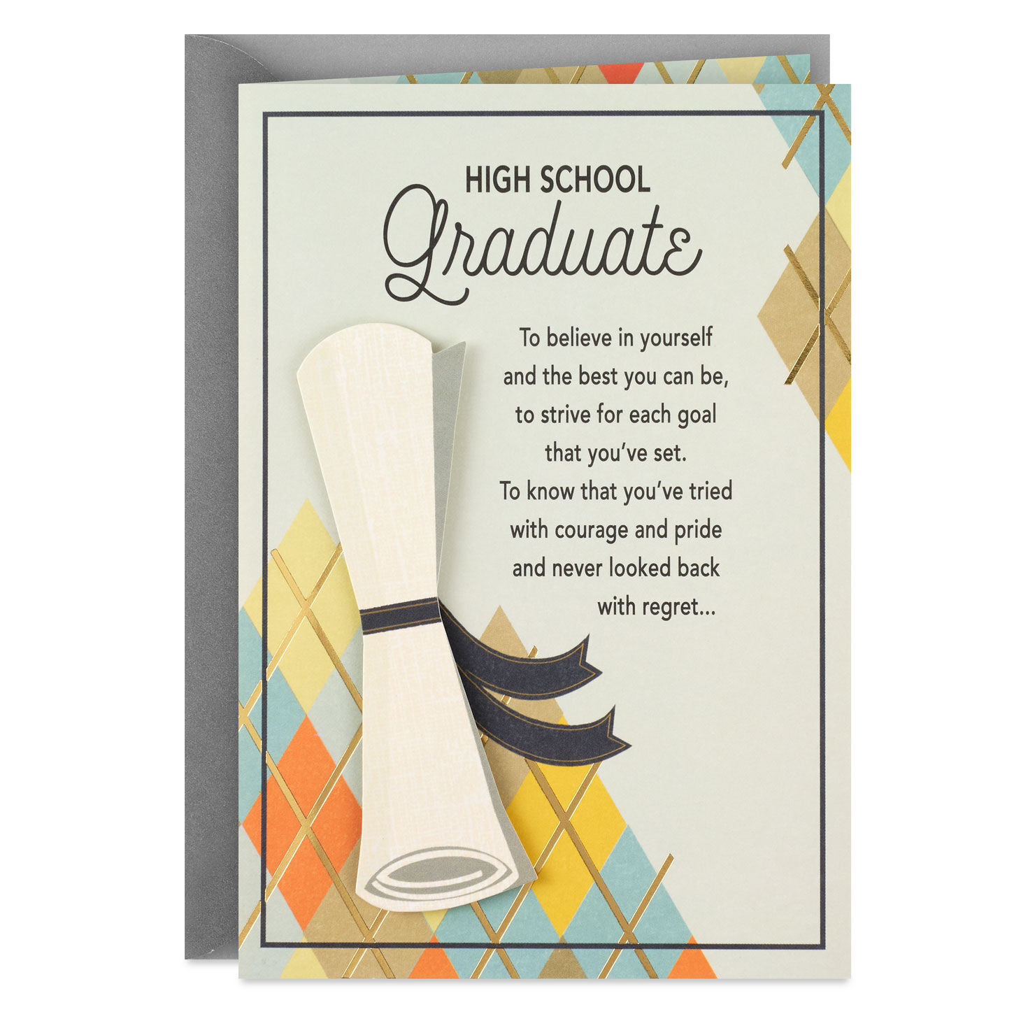 Shape Your Own Destiny High School Graduation Card