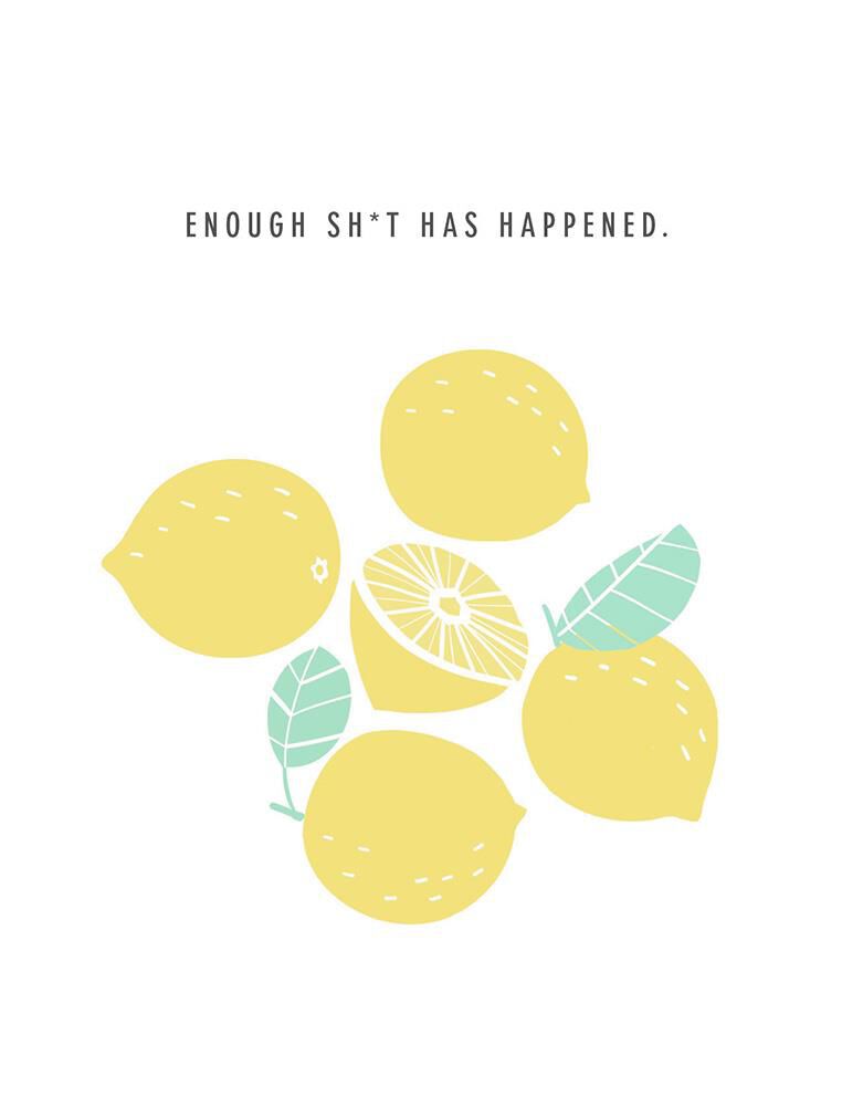 Lemons Bring on the Good Encouragement Card