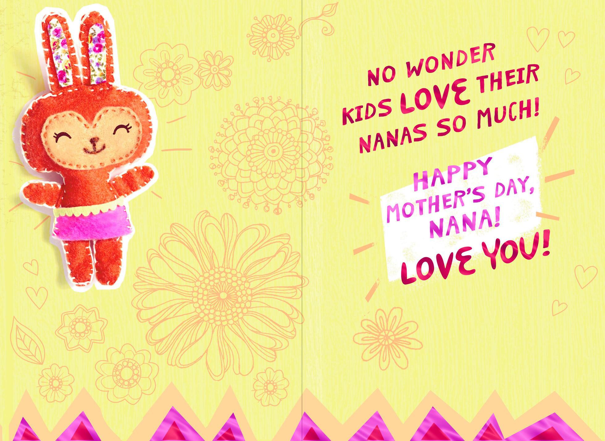 Bunny Mother's Day Card for Nana