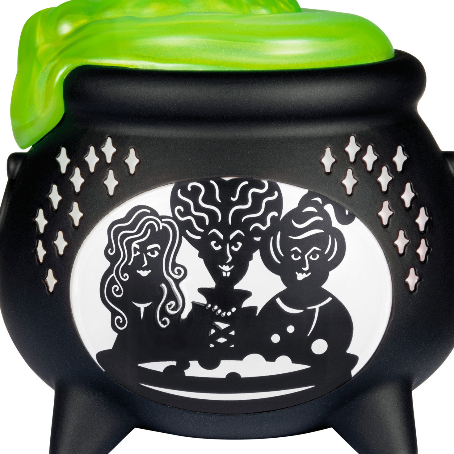 Hocus Pocus Light-Up Cauldron Keepsake Ornament upclose view image number 3