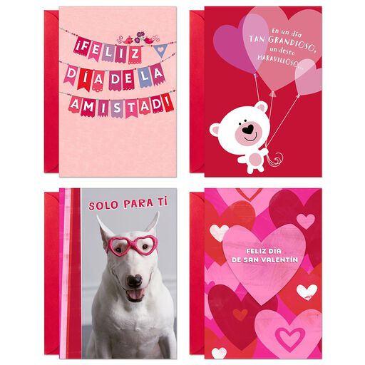 Assorted Spanish-Language Valentine's Day Cards, Pack of 8, 