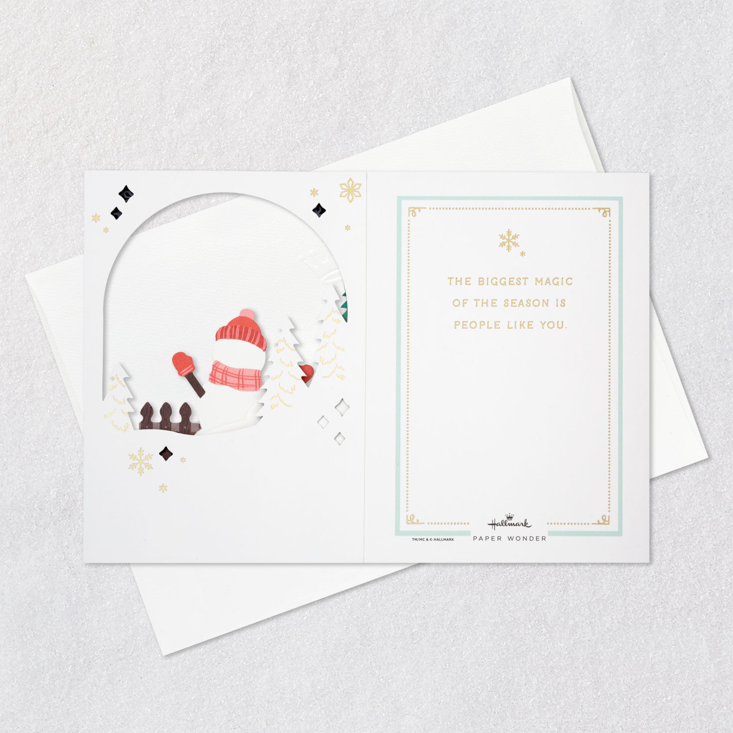 You Make the Season Magic Snowman 3D Pop-Up Christmas Card, , large image number 7