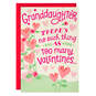 Valentines and Hugs Valentine's Day Card for Granddaughter, , large image number 1