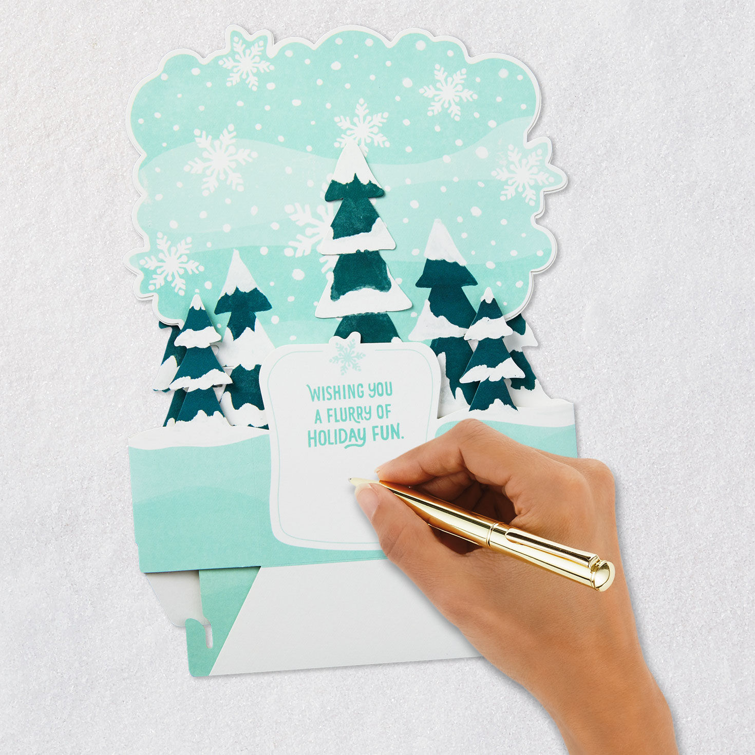 Let It Snow Pop-Up Christmas Card With Sound and Light for only USD 9.99 | Hallmark