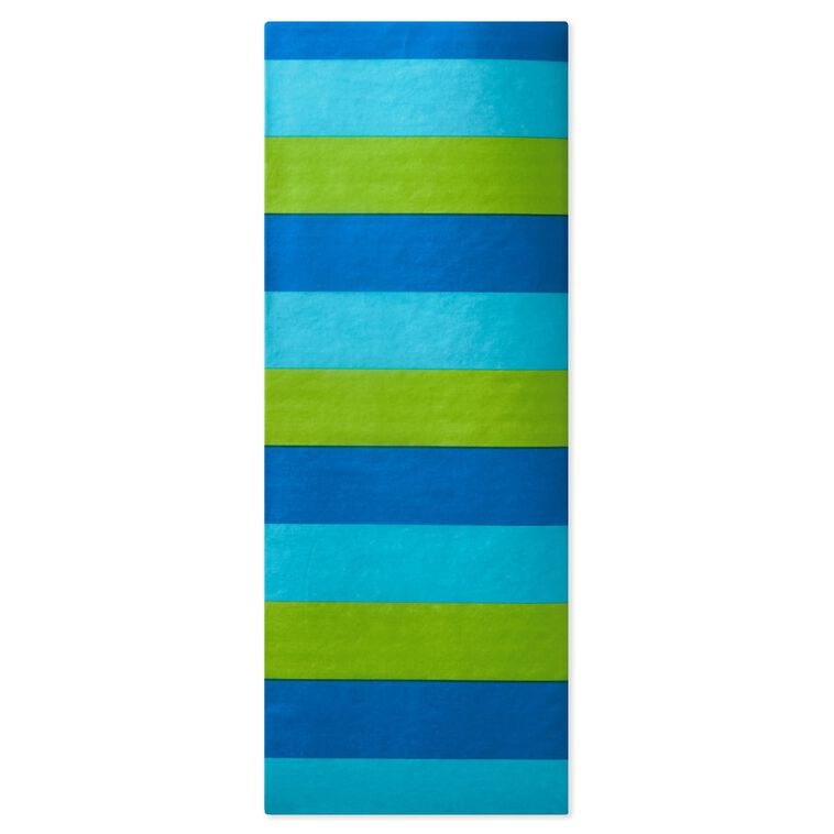 Cool Horizontal Stripes Tissue Paper, 4 sheets