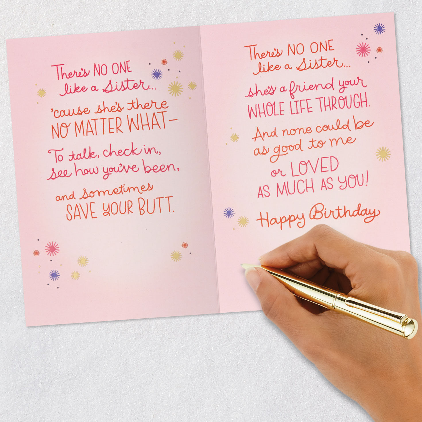 There's No One Like a Sister Birthday Card for only USD 5.99 | Hallmark