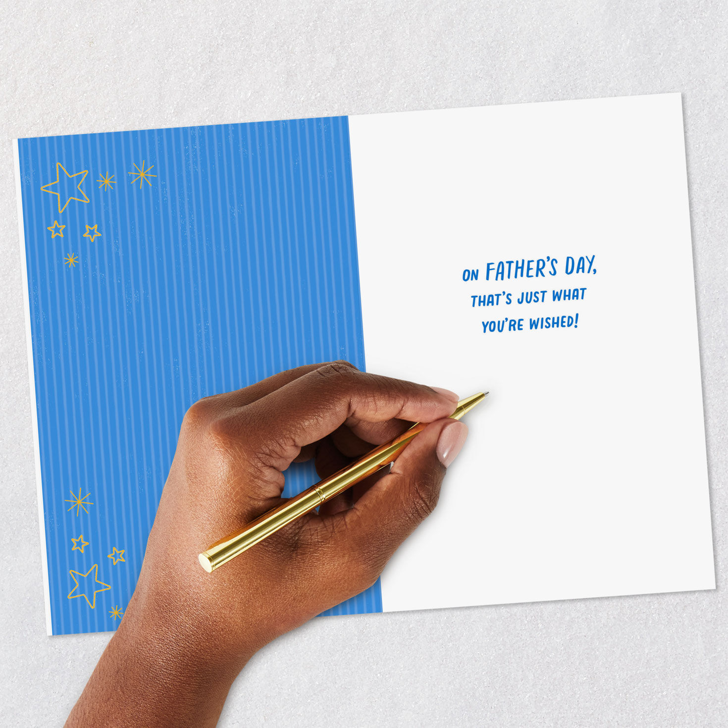 Number 1 Uncle Trophy Father's Day Card Signing card image number 6