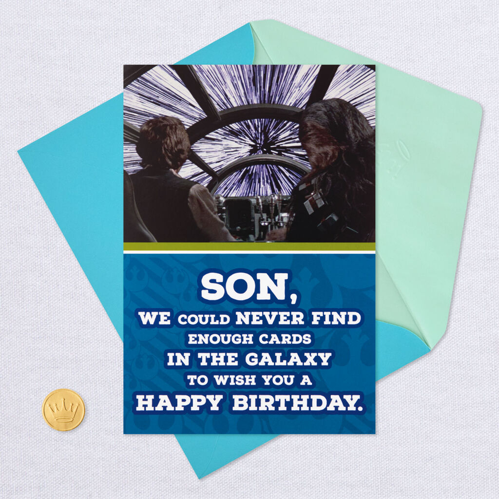 Beste Star Wars™ Han Solo™ and Chewbacca™ Birthday Card for Son EJ-62