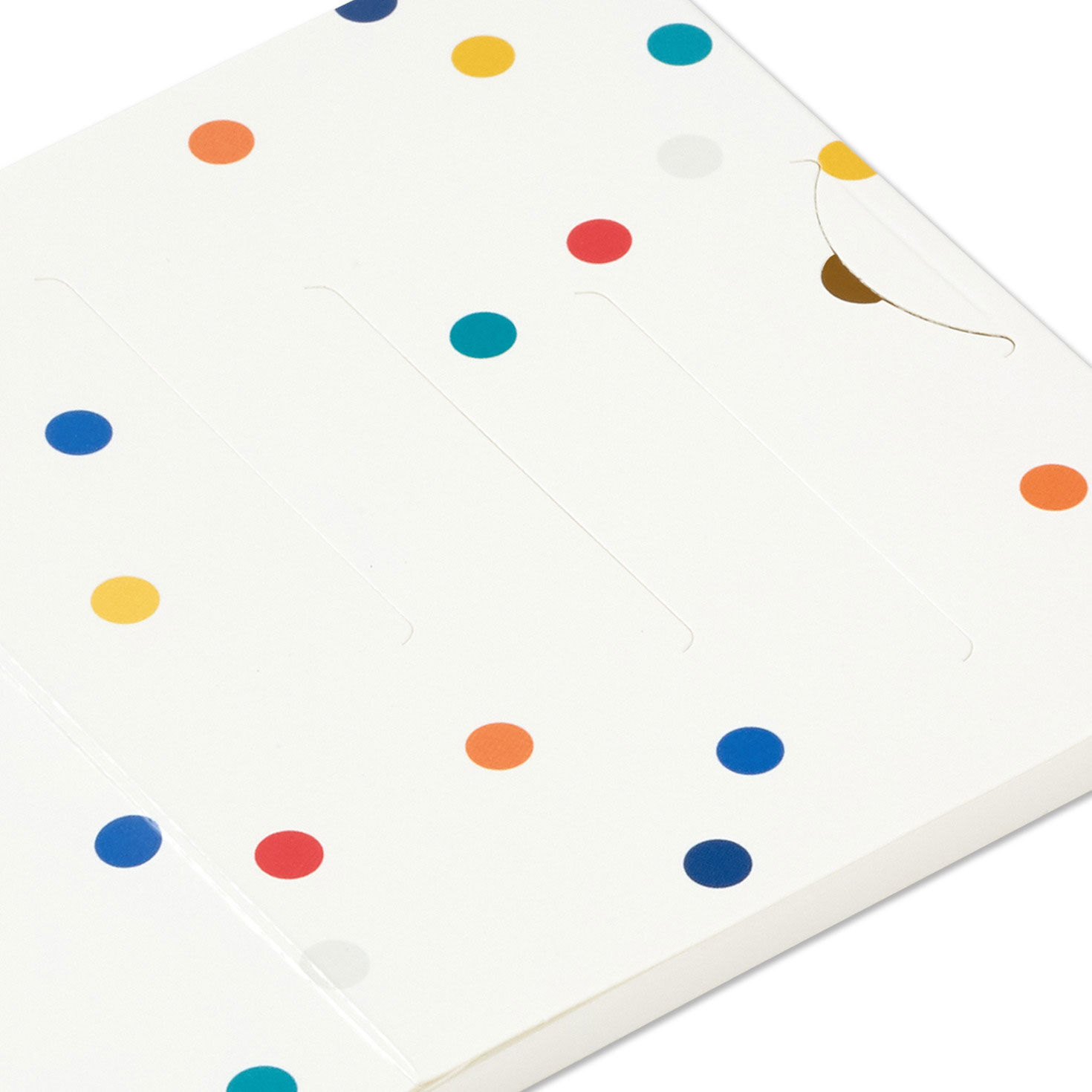 Colorful Celebrate Mini Gift Card Holder Box upclose detail image number 6
