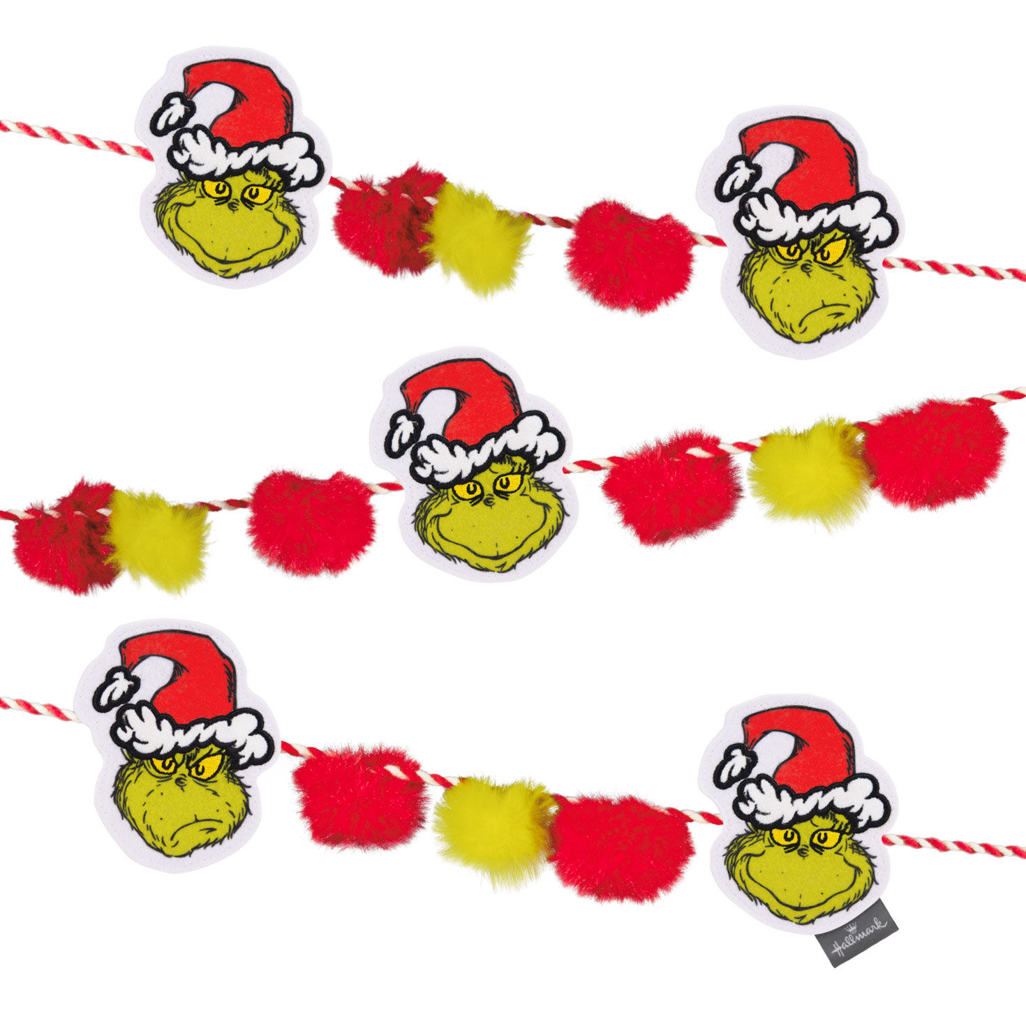 Dr. Seuss's How the Grinch Stole Christmas!™ Fabric Hallmark Garland, 72&quot;