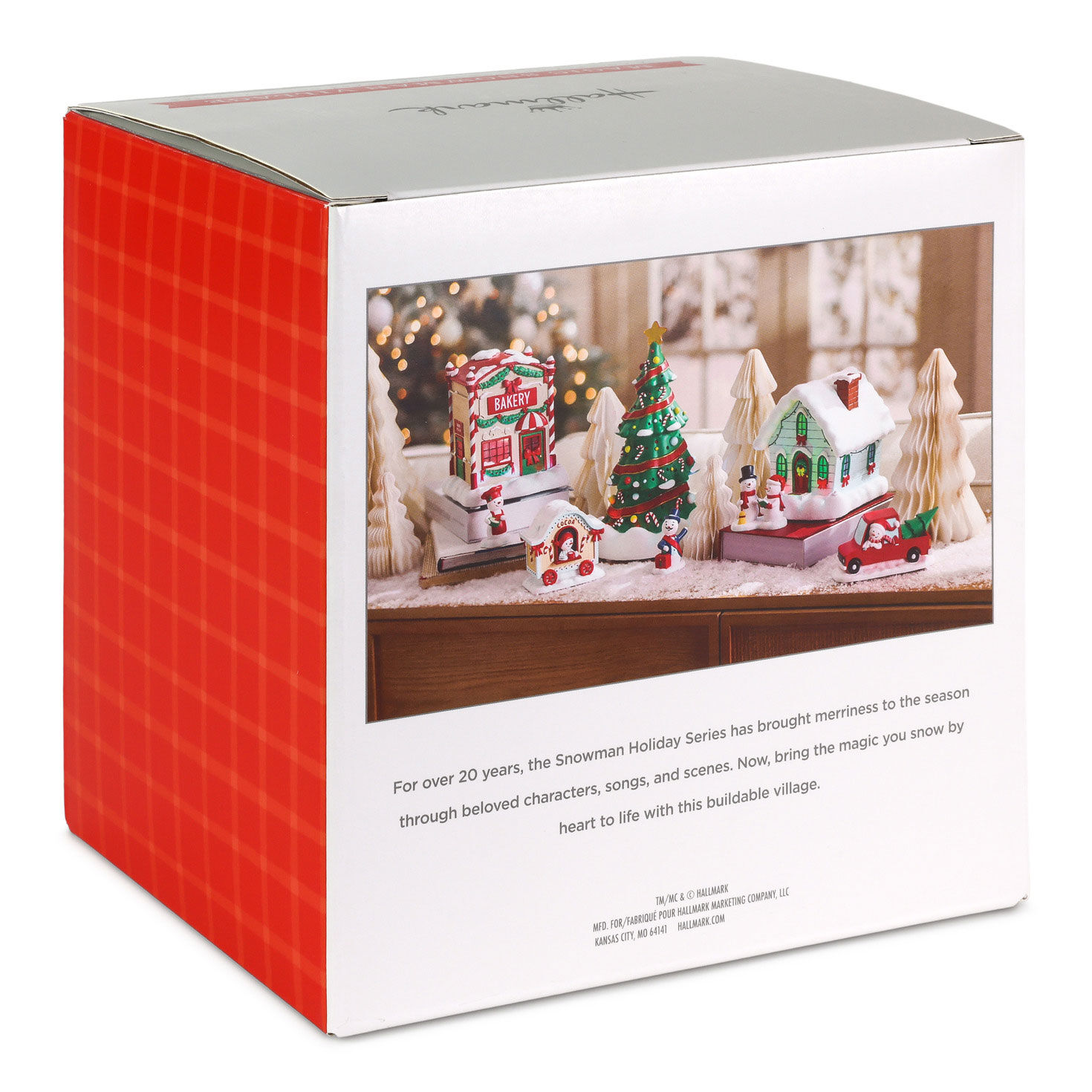 Snowman Village Hot Cocoa Cart Decoration package back image number 6