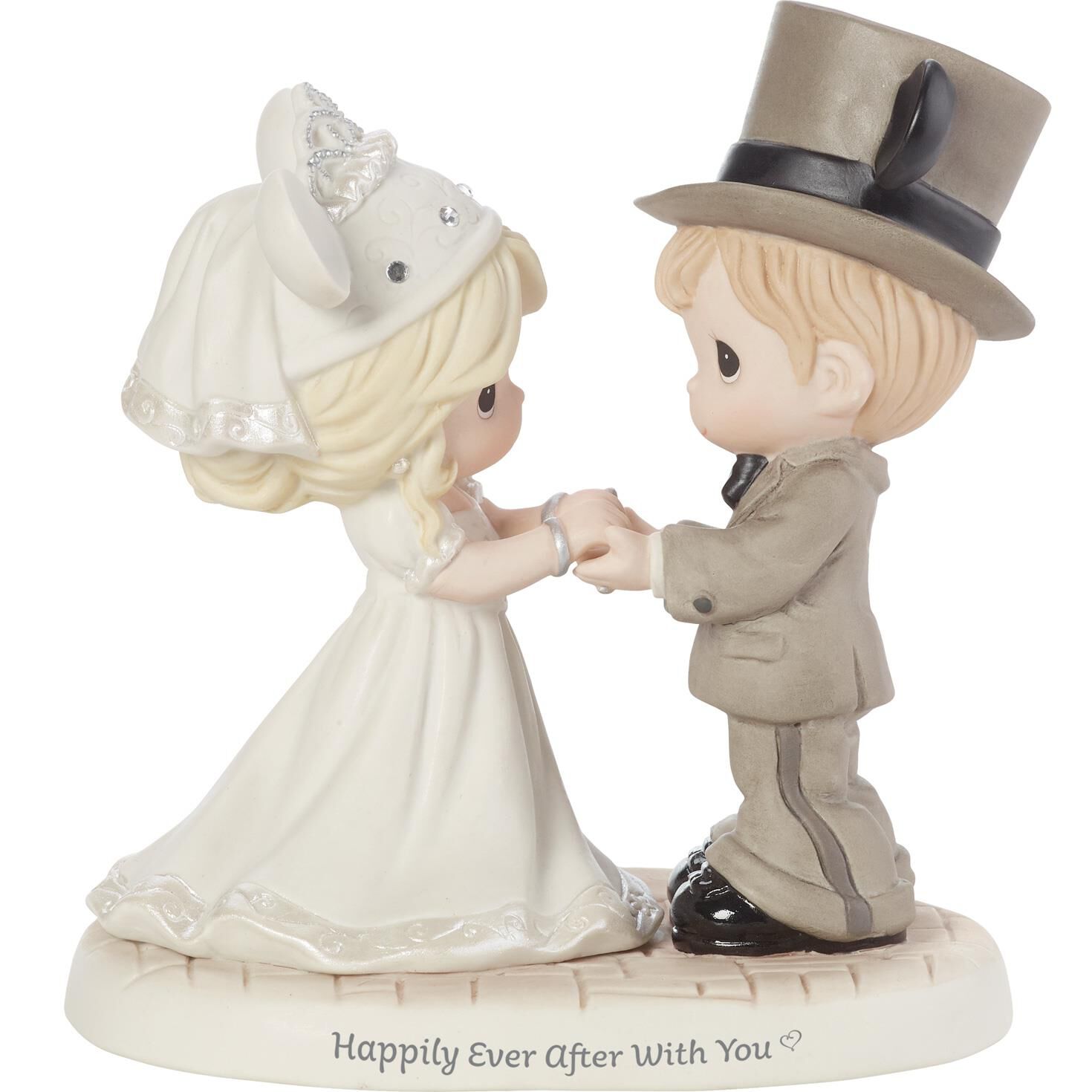 Precious Moments Happily Ever After Disney Wedding Couple Figurine, 6" for only USD 80.99 | Hallmark