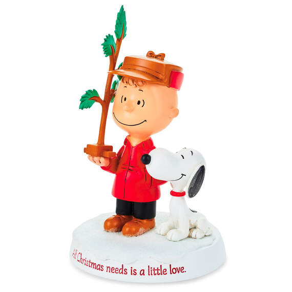 Peanuts® Charlie Brown and Snoopy Christmas Needs Love Figurine, 6", , large image number 1