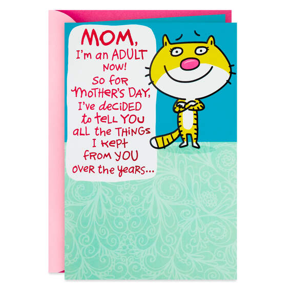 Things I Kept From You Funny Pop-Up Mother's Day Card, , large image number 1