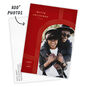 Gold Arch on Red Flat Christmas Photo Card, , large image number 3