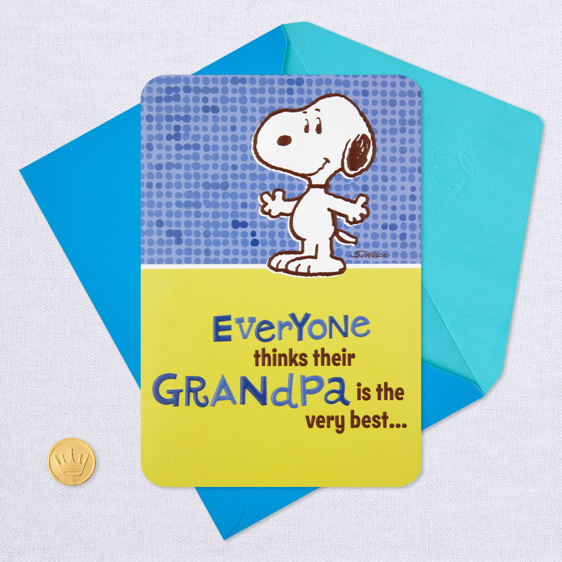 Peanuts® Snoopy Very Best Grandpa PopUp Father's Day Card Greeting
