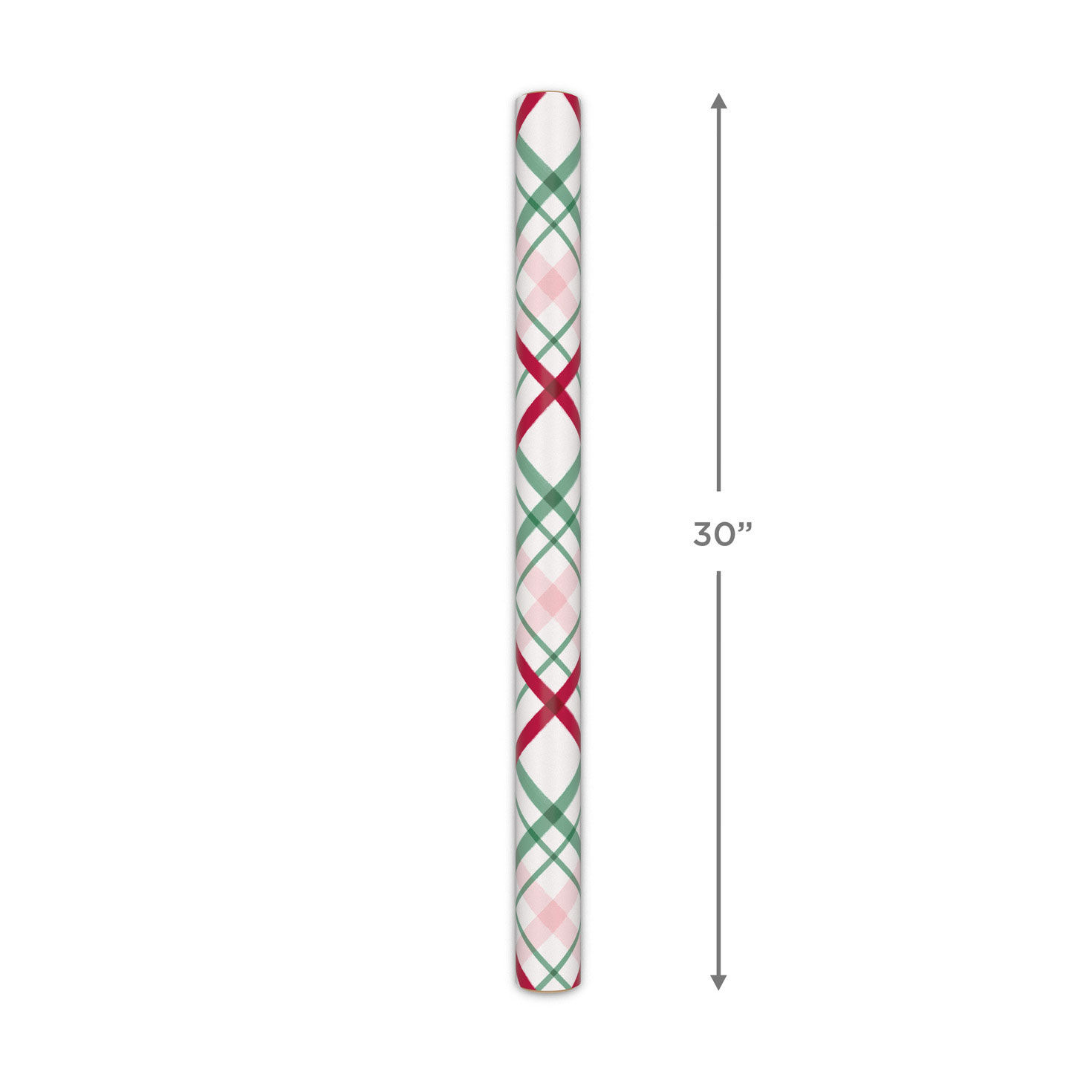 Peppermint-Scented Playful Plaid Christmas Gift Wrap Measurement image number 5