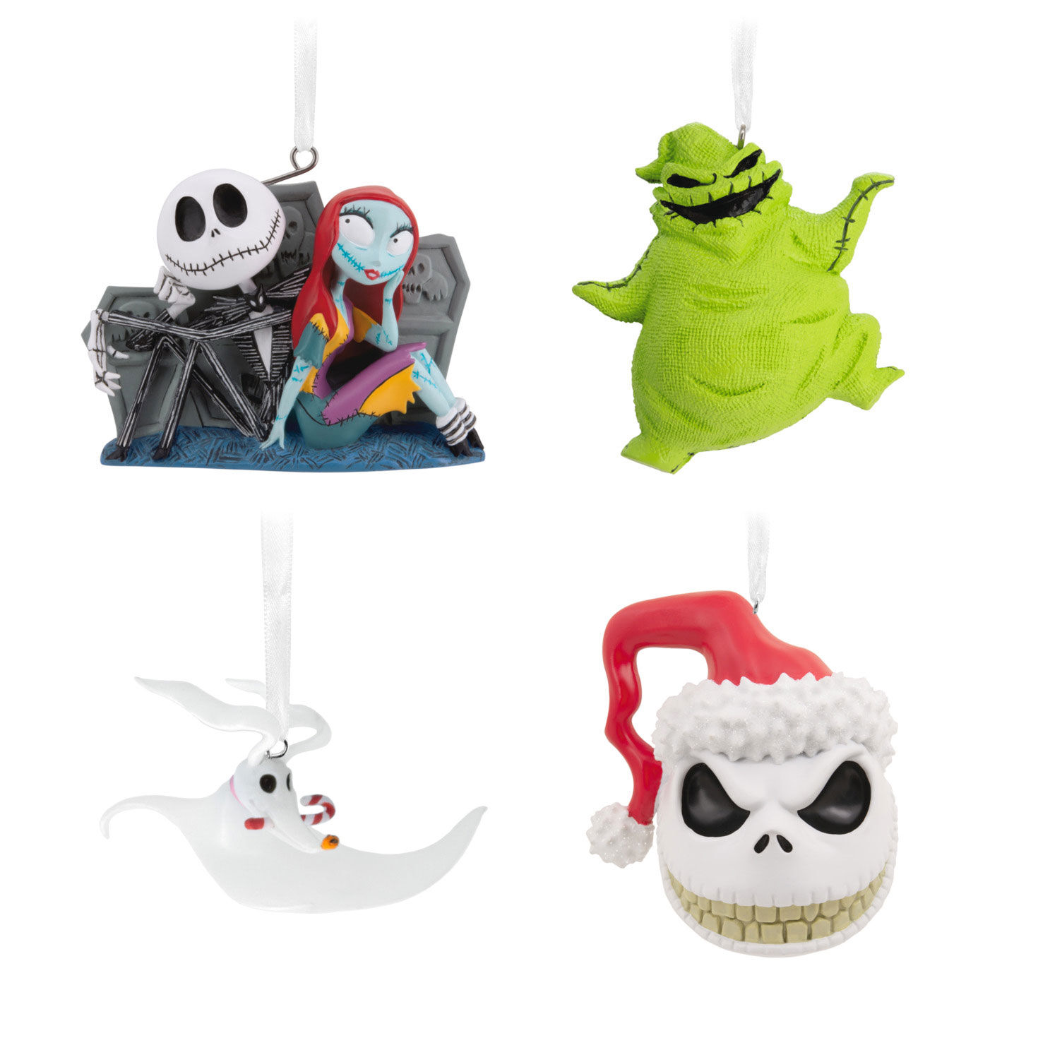Disney Tim Burton's The Nightmare Before Christmas Hallmark Ornaments, Set of 4