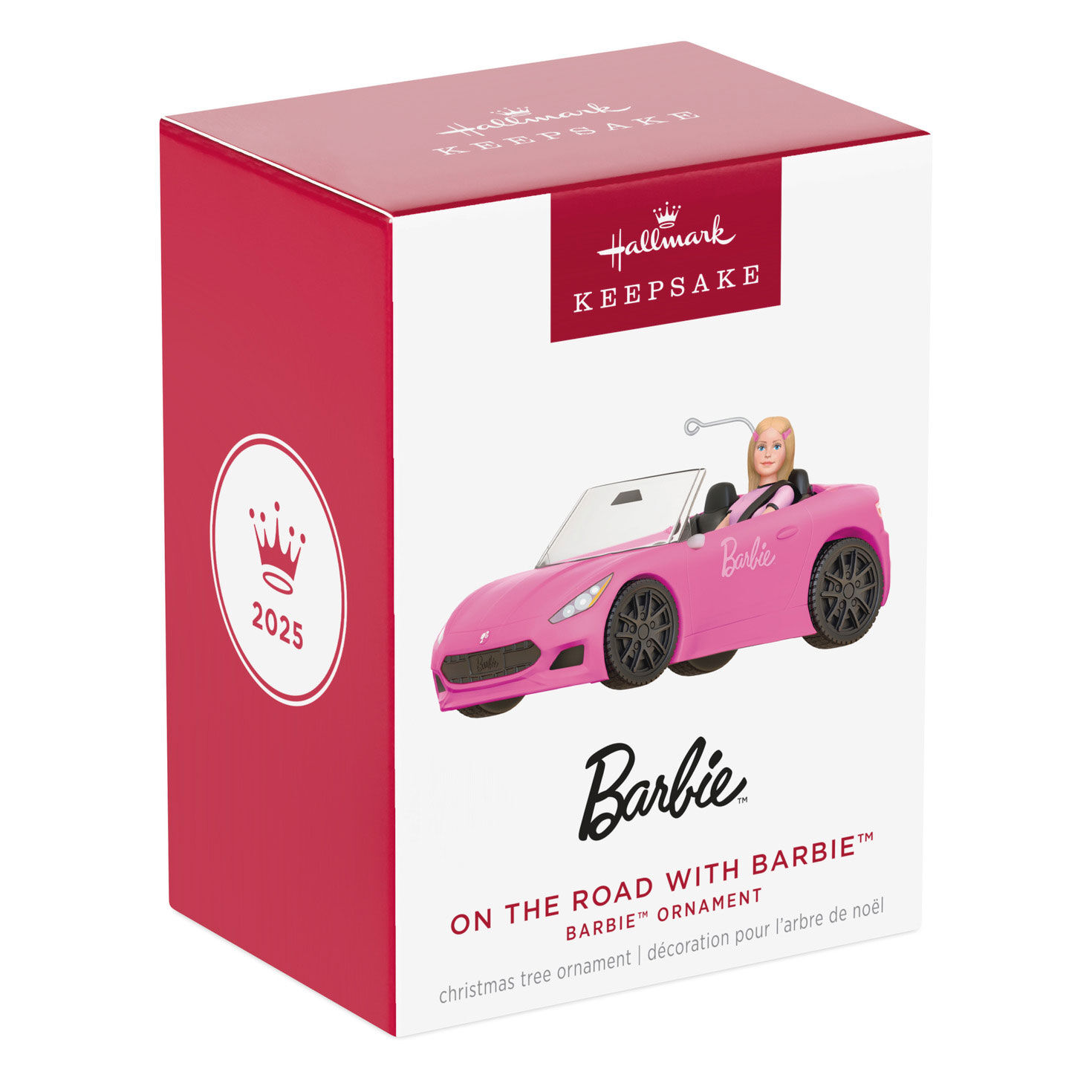 Barbie in Pink Convertible Car Keepsake Ornament package front image number 7
