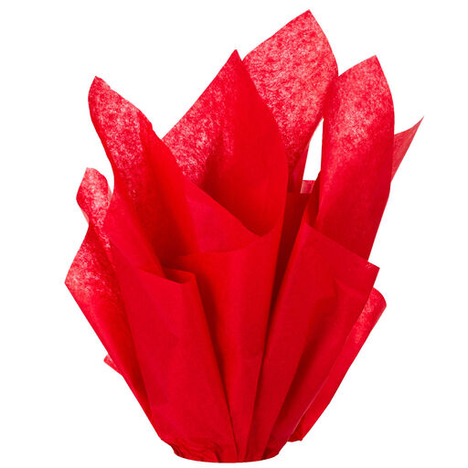 Solid Red Tissue Paper, 8 sheets, 