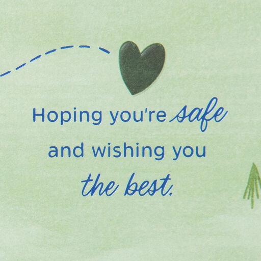 Hello Over There Military Miss You Card, 