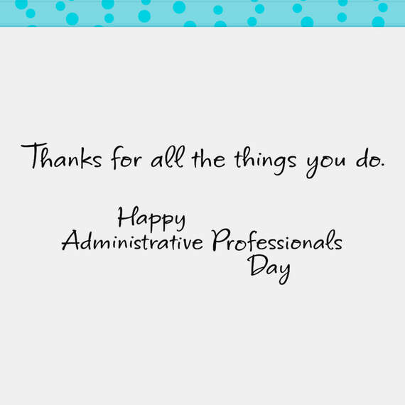 All Kinds of Awesome Administrative Professionals Day Card, , large image number 2