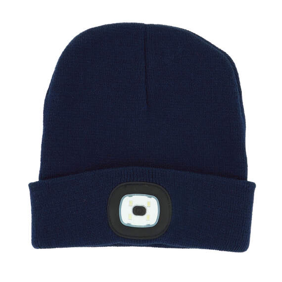 Night Scout Light-Up Rechargeable LED Beanie, Navy