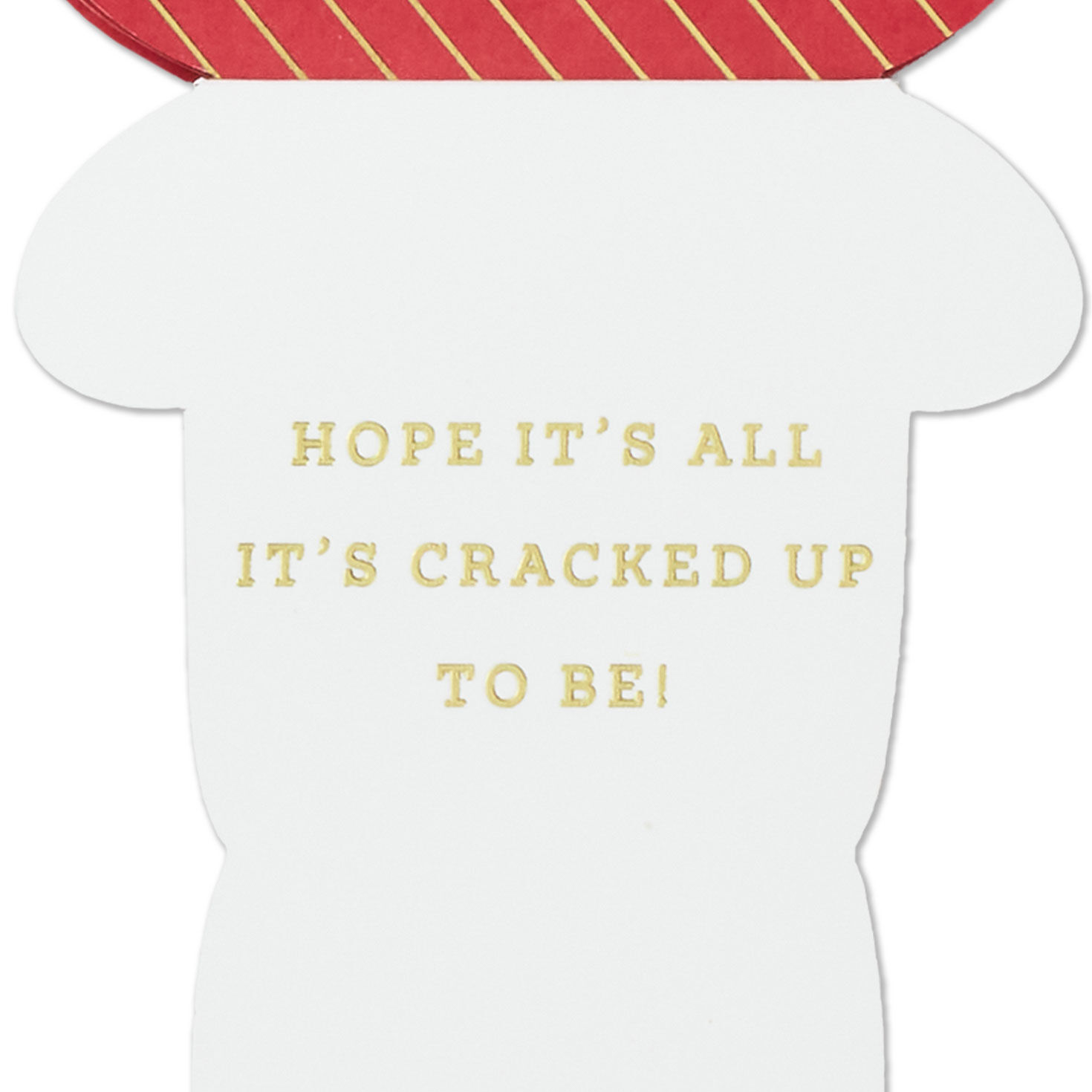 Red and Gold Moveable Nutcracker Christmas Card Sentiment image number 2