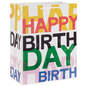 13" Layered Lettering Large Birthday Gift Bag, , large image number 6