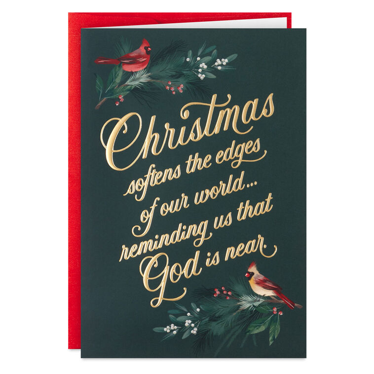 Celebrate the season with this bulk pack of colorful boxed Christmas cards by Hallmark featuring a village scene Card Front with Envelope image number 2