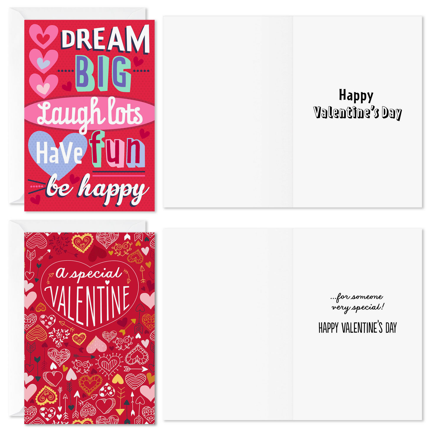 Fun Icons and Doodles Kids Valentine's Day Card Pack Card Front with Sentiment image number 3