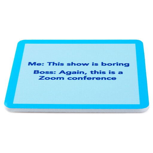 Drinks on Me Zoom Funny Coaster, 