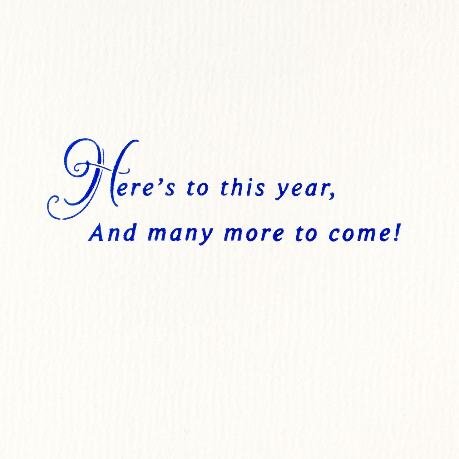 Elegant Blue Script and Hearts Happy Anniversary Card Sentiment image number 2