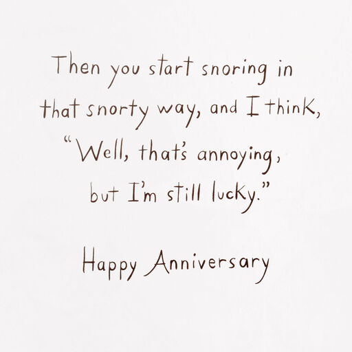 I'm Still Lucky Funny Anniversary Card, 