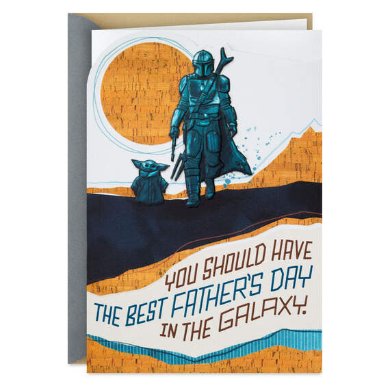 Star Wars™ The Mandalorian™ and Grogu™ Best in the Galaxy Father's Day Card