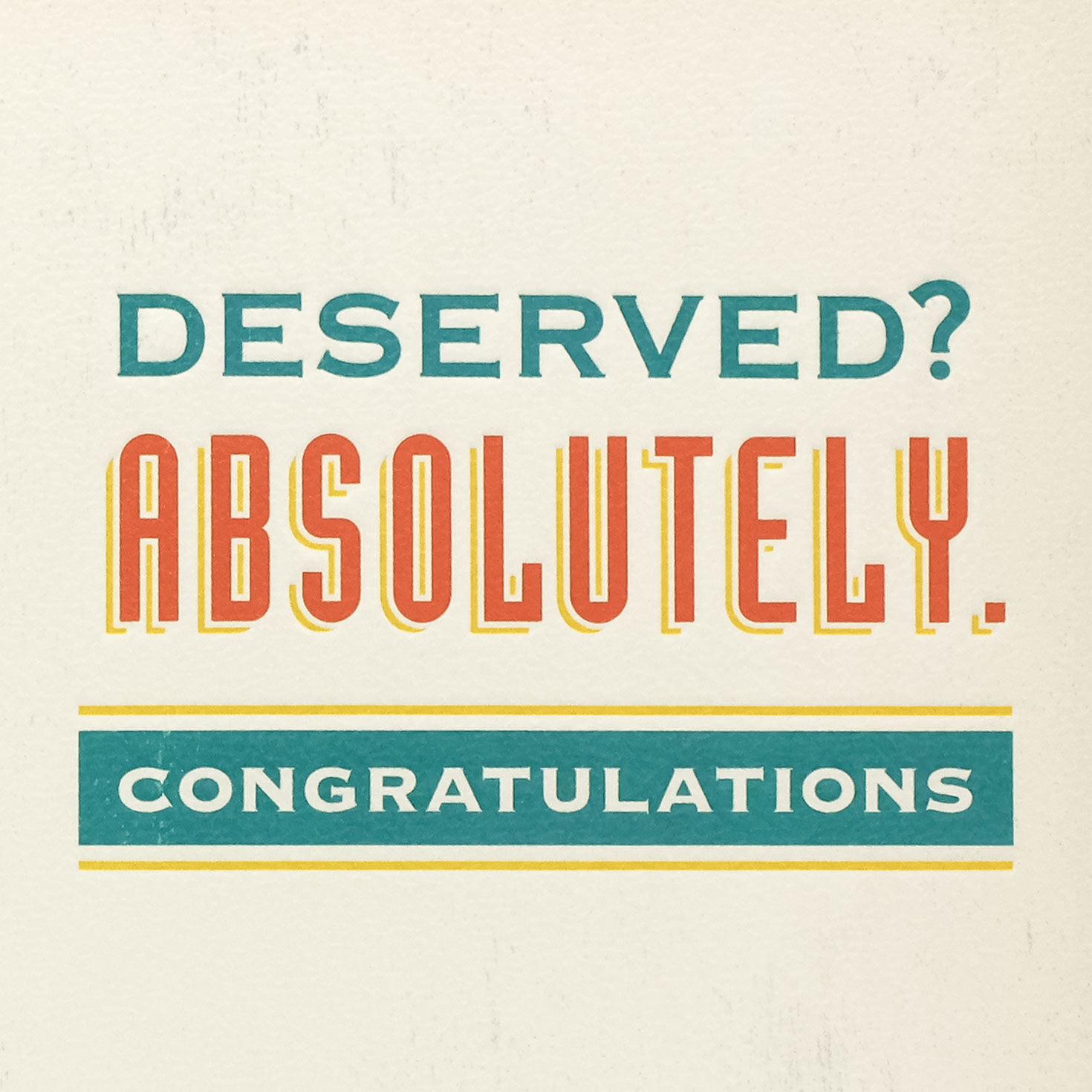 Bold Retro Lettering Promotion Congrats Card Sentiment image number 2